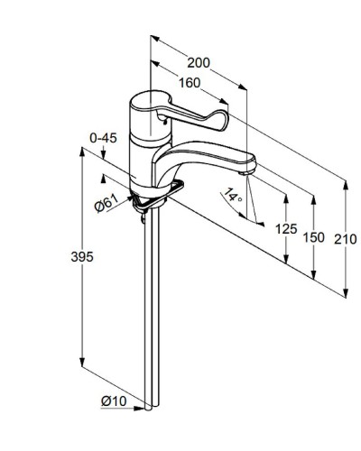 Смеситель для кухни Kludi Medi Care 349080524 Хром