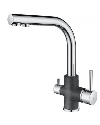 Смеситель для кухни Paulmark Essen Es213011-DGCR Графит Хром