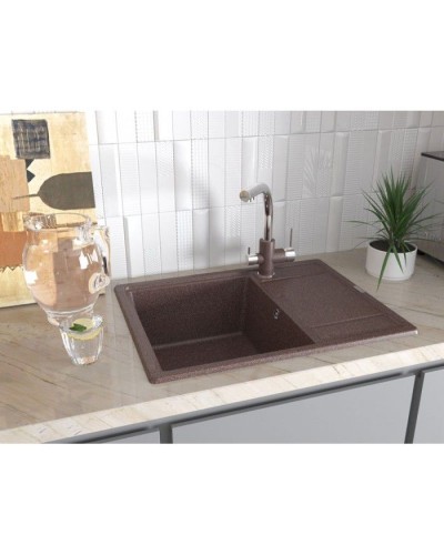 Смеситель для кухни Paulmark Essen Es213011-DGCR Графит Хром