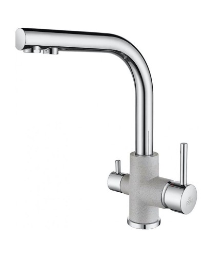 Смеситель для кухни Paulmark Essen Es213011-GRCR Серый Хром