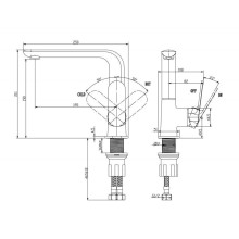 Смеситель для кухни BelBagno Ancora ANC-LAM-CRM