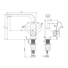 Смеситель для кухни BelBagno Ancora ANC-LAM-CRM