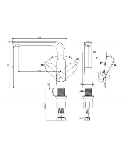 Смеситель для кухни BelBagno Ancora ANC-LAM-CRM