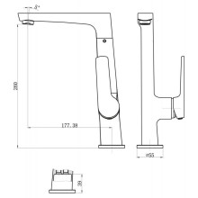 Смеситель для кухни BelBagno Loren LOR-LAM-CRM