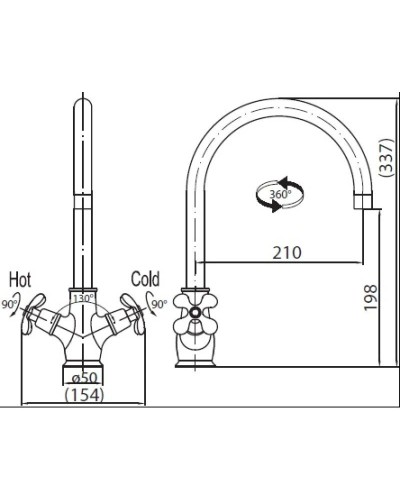 Смеситель для кухни BelBagno Slip Foglio SLI-LAM-CRM