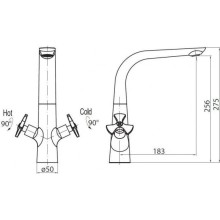 Смеситель для кухни BelBagno Elica ELI-LAM-CRM