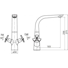 Смеситель для кухни BelBagno Elica ELI-LAM-CRM