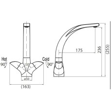 Смеситель для кухни BelBagno Grano Twist GRA-LAM-CRM