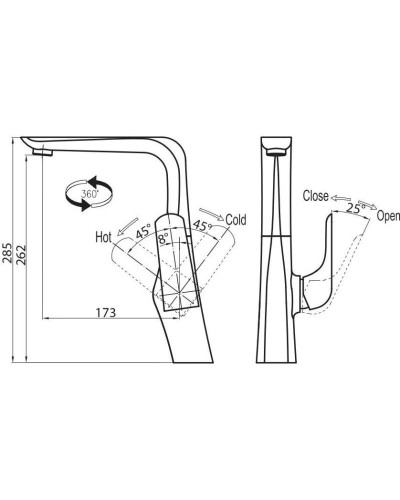 Смеситель для кухни BelBagno Nota NOT-LAM-CRM