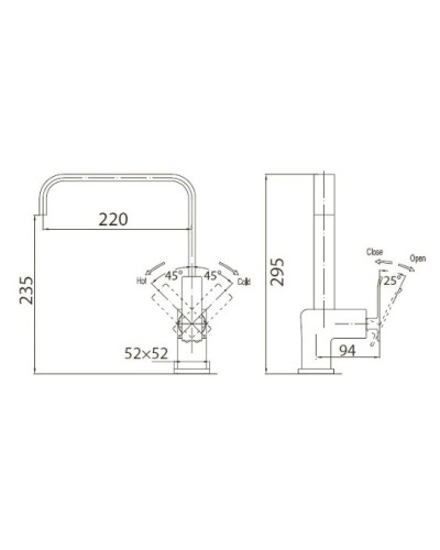 Смеситель для кухни BelBagno Ticino TIC-LAM-CRM