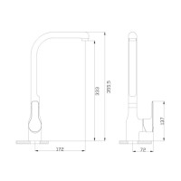 Смеситель для кухни Rossinka V V35-23