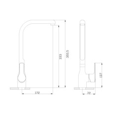 Смеситель для кухни Rossinka V V35-23