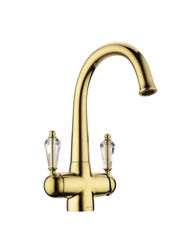 Смеситель для кухни с подключением к фильтру золото Omoikiri Okinawa-G