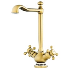 Смеситель для кухни золото Omoikiri Kagoshima-G