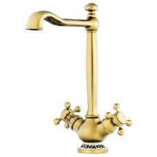 Смеситель для кухни золото Omoikiri Kagoshima-G