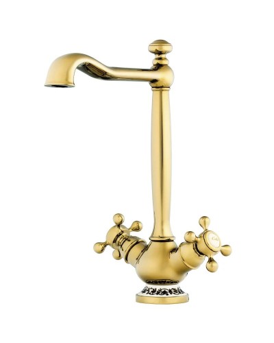 Смеситель для кухни золото Omoikiri Kagoshima-G