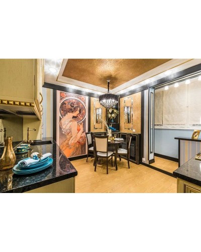 Смеситель для кухни золото Omoikiri Kagoshima-G