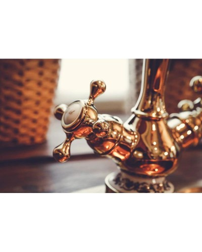 Смеситель для кухни золото Omoikiri Kagoshima-G