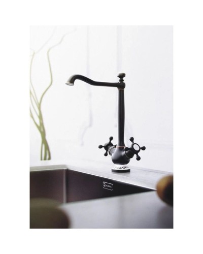 Смеситель для кухни античная бронза Omoikiri Kagoshima-O