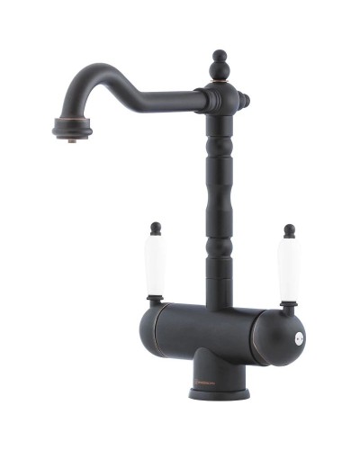 Смеситель для кухни с подключением к фильтру античная бронза Omoikiri Amagasaki-O