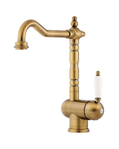 Смеситель для кухни античная латунь Omoikiri Kyoto-AB 4994287