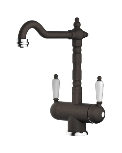 Смеситель для кухни с подключением к фильтру темный шоколад Omoikiri Amagasaki-DC