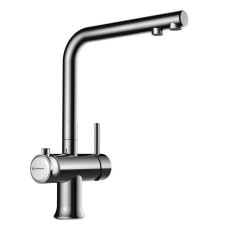 Смеситель для кухни с подключением к фильтру хром/белый Omoikiri Hotaru-CH-WH