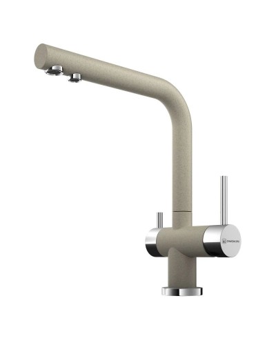 Смеситель для кухни с подключением к фильтру бежевый Omoikiri Nagano-SA