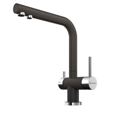 Смеситель для кухни с подключением к фильтру темный шоколад Omoikiri Nagano-DC