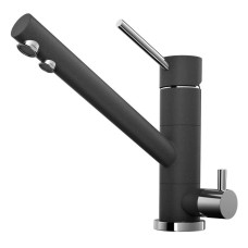 Смеситель для кухни с подключением к фильтру черный Omoikiri Tonami-BL