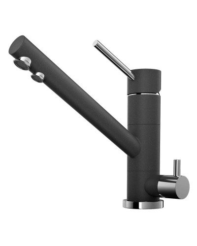 Смеситель для кухни с подключением к фильтру черный Omoikiri Tonami-BL