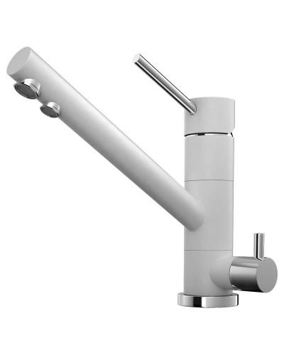 Смеситель для кухни с подключением к фильтру белый Omoikiri Tonami-WH