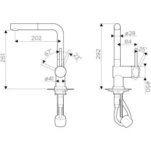 Смеситель для кухни хром Omoikiri Akashi-S