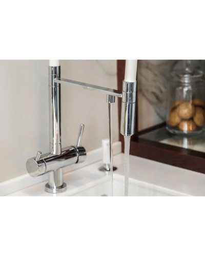 Смеситель для кухни с подключением к фильтру хром Omoikiri Kanto-C