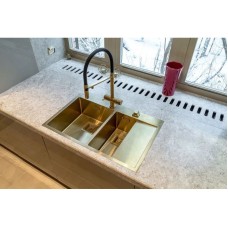 Смеситель для кухни с подключением к фильтру светлое золото Omoikiri Kanto-PVD-LG