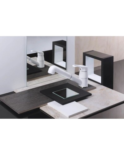 Смеситель для кухни белый Omoikiri Tateyama-S-WH