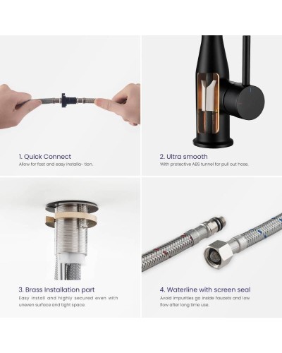 Смеситель для кухни Timo Saona 2336/03FL Черный