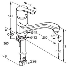 Смеситель для кухни Kludi Logo Neo 379130575 Хром