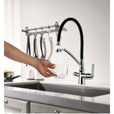 Смеситель для кухни Lemark Comfort LM3070C-White Белый Хром