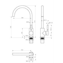 Смеситель для кухни Paulmark Holstein Ho212063-428 Шампань