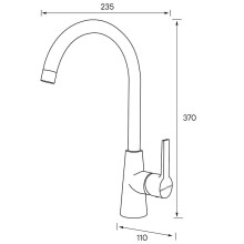 Смеситель для кухни Paulmark Holstein Ho212065-NI Никель