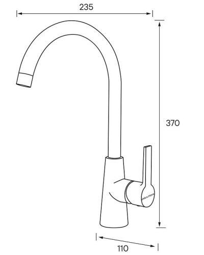 Смеситель для кухни Paulmark Holstein Ho212065-NI Никель