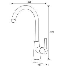Смеситель для кухни Paulmark Holstein Ho212065-BR Бронза