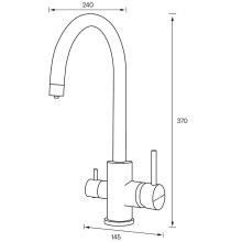 Смеситель для кухни Paulmark Essen Es213211-G Золото