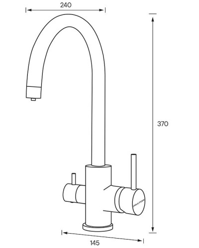 Смеситель для кухни Paulmark Essen Es213211-G Золото