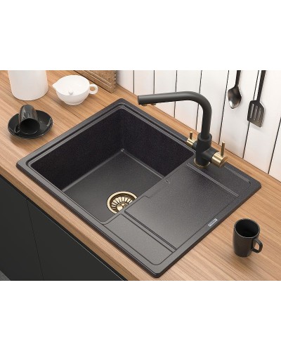 Смеситель для кухни Paulmark Essen Es213011-401BR Антрацит Бронза