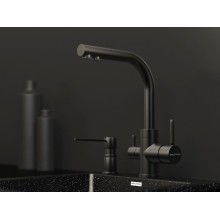 Смеситель для кухни Paulmark Essen Es213011-GM Вороненая сталь