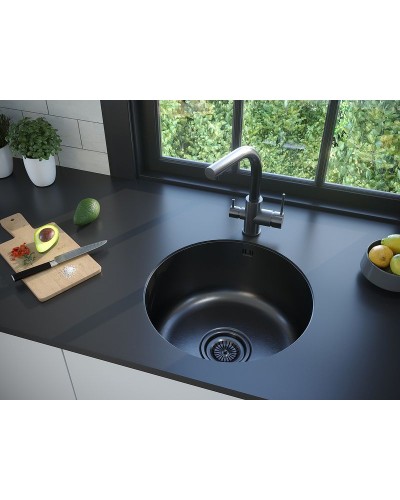 Смеситель для кухни Paulmark Essen Es213011-GM Вороненая сталь