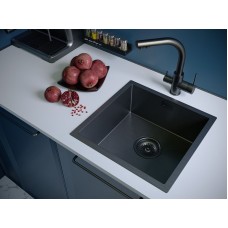 Смеситель для кухни Paulmark Essen Es213011-GM Вороненая сталь