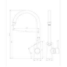 Смеситель для кухни Lemark Comfort LM3072C Хром